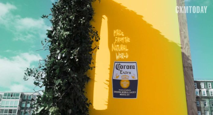 Corona hollows out London billboards for ‘Sunshine is back’ campaign