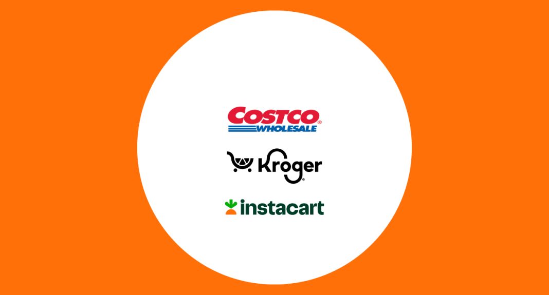 Costco and Kroger Tap Instacart to Offer Faster Delivery
