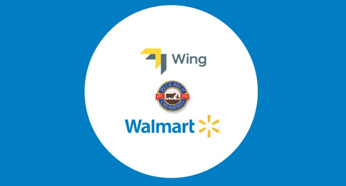 Wing Partners with Walmart, Blue Bell Creameries