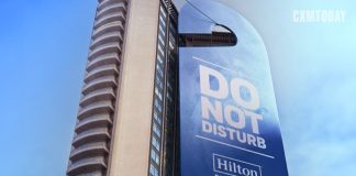 Hilton Embraces Faux OOH Ads Hilton embraces fake OOH ads with giant post-Brits ‘Do Not Disturb’ sign